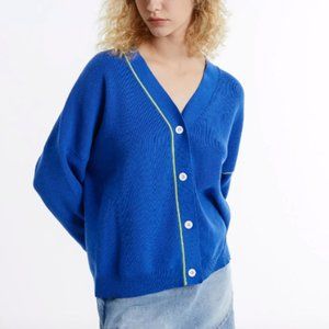 Urban Revivo Contrast Stitch Slouchy Cardigan - Size S NWT